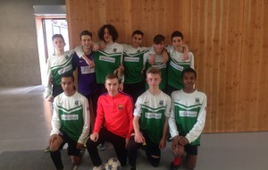 L'équipe de futsal du lycée Diderot vice-championne d'académie à Lille,le 29 mars .