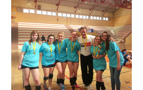 Championne d'académie cadette de volley 2014